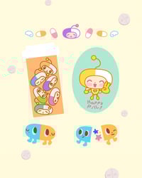 Image 3 of heaven's pharmacy - pillby sticker sheet