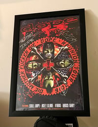 Image 3 of Dope "Die Mother Fucker Die Reunion Tour" 12" x 17" Framed Autographed Poster 2016 