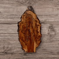 Image 1 of LIVE EDGE CRIBBAGE BOARD
