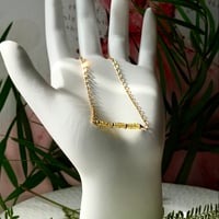 Image 5 of Dainty genuine saphire with GF chain Bracelet