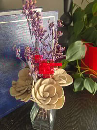 Image 1 of Olive and Gray Floral Reed Diffuser