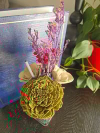 Image 5 of Olive and Gray Floral Reed Diffuser