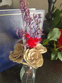 Image 4 of Olive and Gray Floral Reed Diffuser