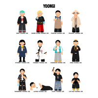 Image 1 of [DECOR] Yoongi Mini 3D figurines (PREORDERS)
