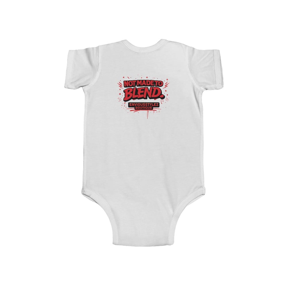 Image of Infant Bodysuit — "Built Rare On Purpose / Not Made to Blend" Graphic Baby Onesie