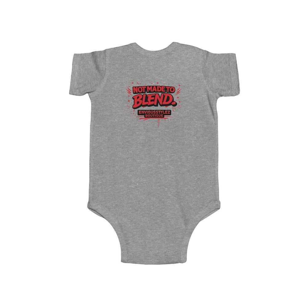 Image of Infant Bodysuit — "Built Rare On Purpose / Not Made to Blend" Graphic Baby Onesie