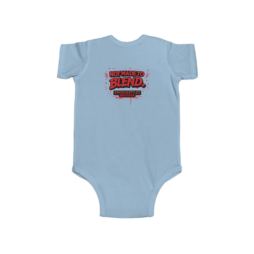 Image of Infant Bodysuit — "Built Rare On Purpose / Not Made to Blend" Graphic Baby Onesie