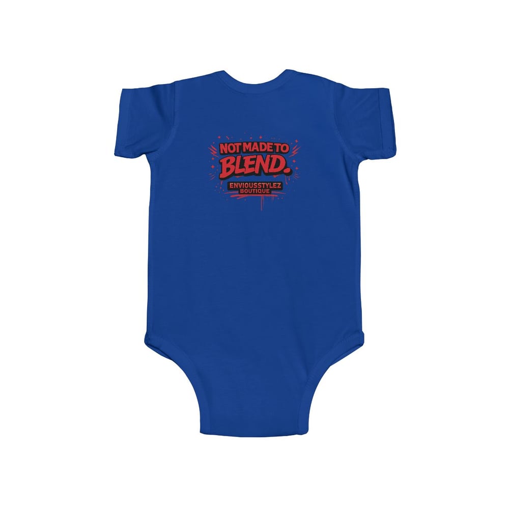 Image of Infant Bodysuit — "Built Rare On Purpose / Not Made to Blend" Graphic Baby Onesie