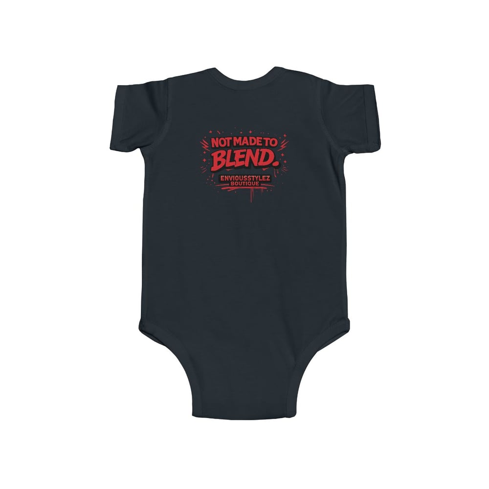 Image of Infant Bodysuit — "Built Rare On Purpose / Not Made to Blend" Graphic Baby Onesie