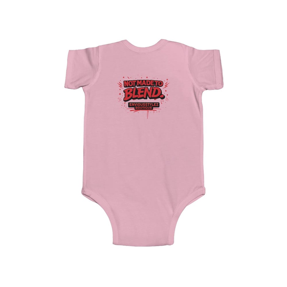 Image of Infant Bodysuit — "Built Rare On Purpose / Not Made to Blend" Graphic Baby Onesie