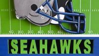 Image 10 of Seattle Seahawks Hand Crafted NFL 3D Wooden Team Helmet Wall Hanging Artwork. 