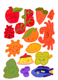 IN RAINBOWS TRANSPARENT STICKER SHEET
