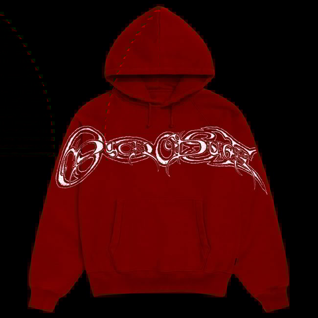 "Script" Hoodie (Red)