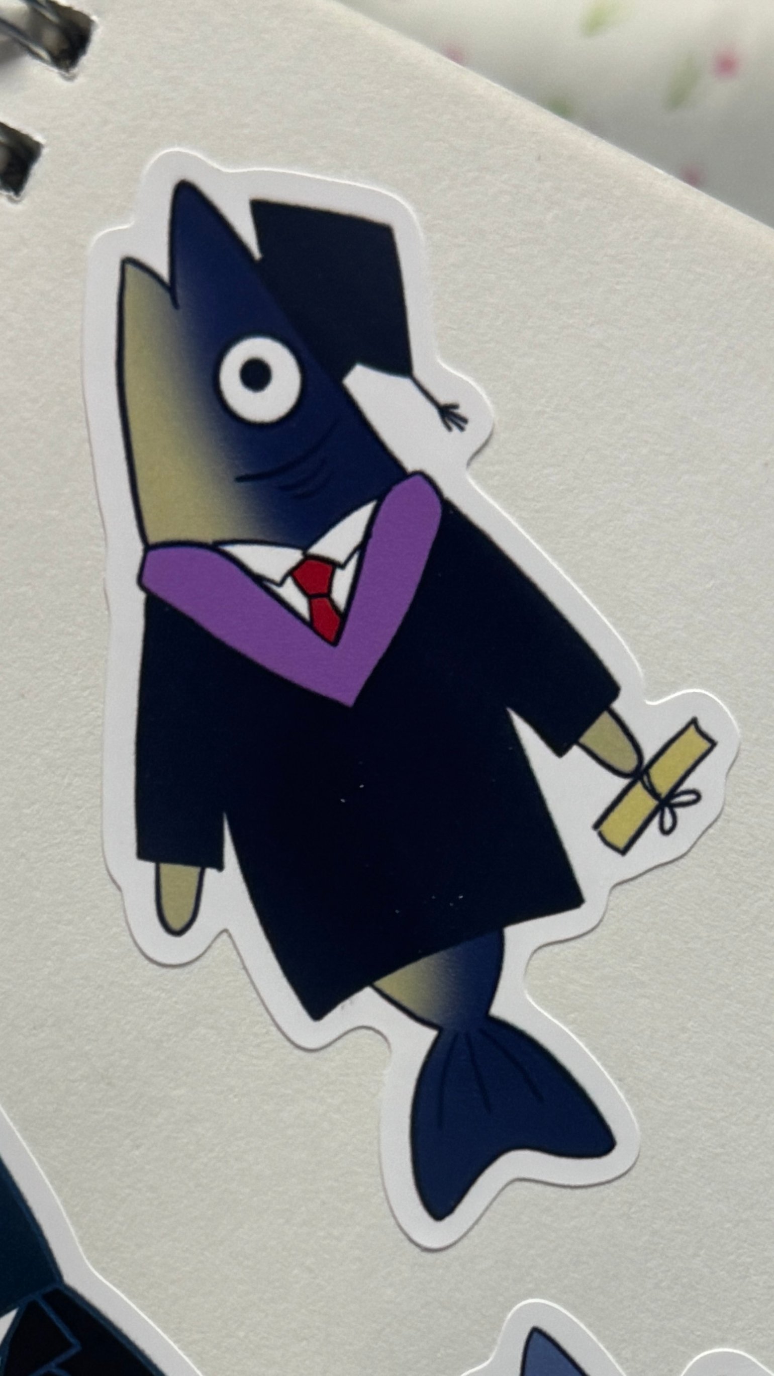 Image of Graduate Fish Sticker