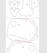 Image 8 of Billy the Kid Chest Armor Template - DIY Cosplay Pattern