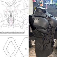 Image 10 of Billy the Kid Chest Armor Template - DIY Cosplay Pattern