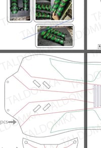 Image 5 of Robin shin guard PDF template for cosplay