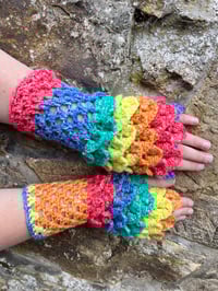 Rainbow Dragon Gloves 