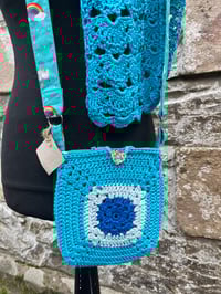 Image 1 of Rainbow Crocheted Bag 
