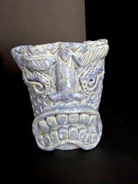 Image 1 of Periwinkle with Yellow Specks Tiki