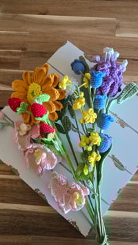 Image 4 of Wildflower crochet flower boquet
