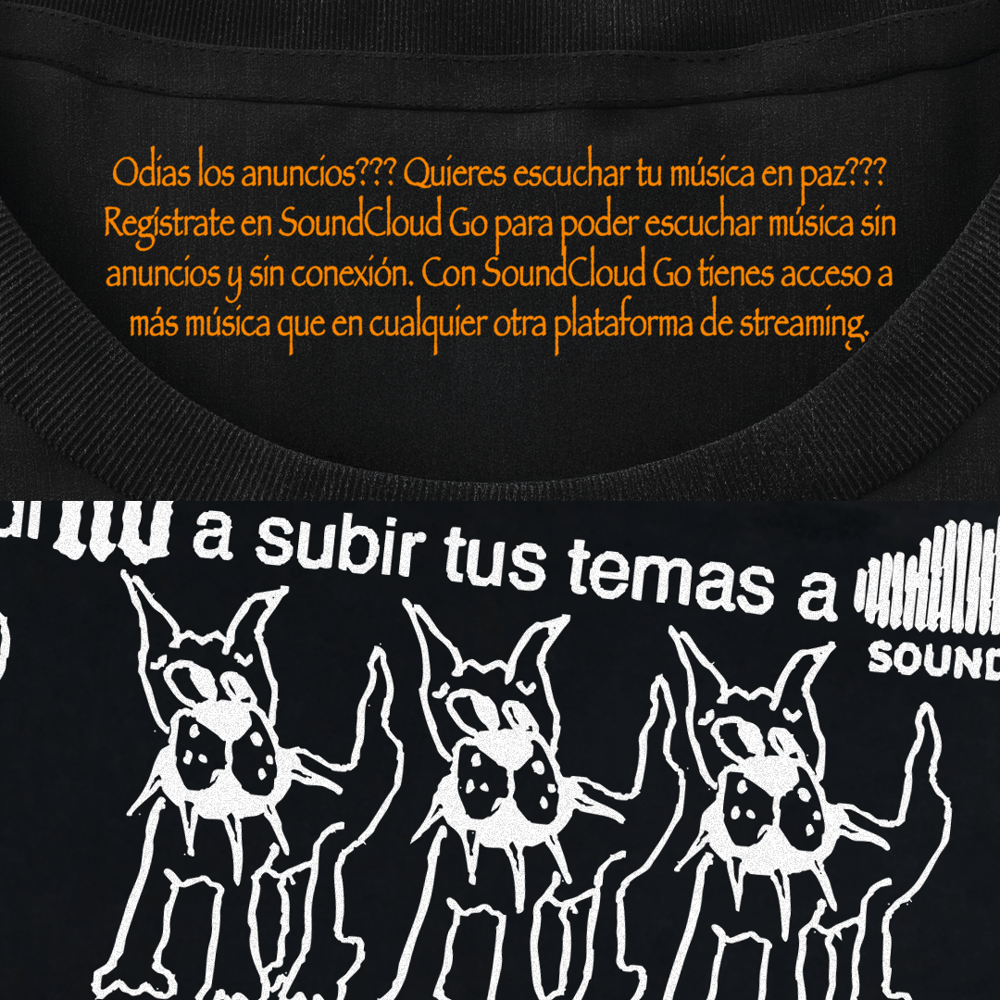 SOUNDCLOUD TEE - BLACK/WHITE