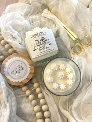 Image of Scripture Candle -Old Fashioned Beeswax & Coconut 8oz Candle