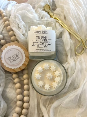 Image of Scripture Candle -Old Fashioned Beeswax & Coconut 8oz Candle