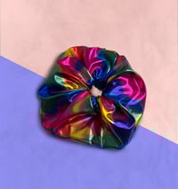 Image 2 of Colourful XXL Scrunchie: Rainbow
