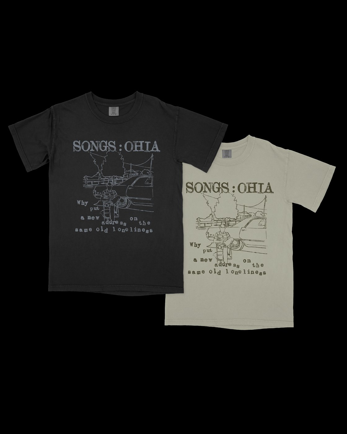 Image of Songs: Ohia "Just Be Simple" Screen printed 100% cotton T-Shirt Magnolia Electric