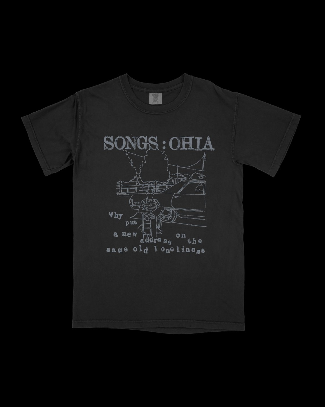 Image of Songs: Ohia "Just Be Simple" Screen printed 100% cotton T-Shirt Magnolia Electric
