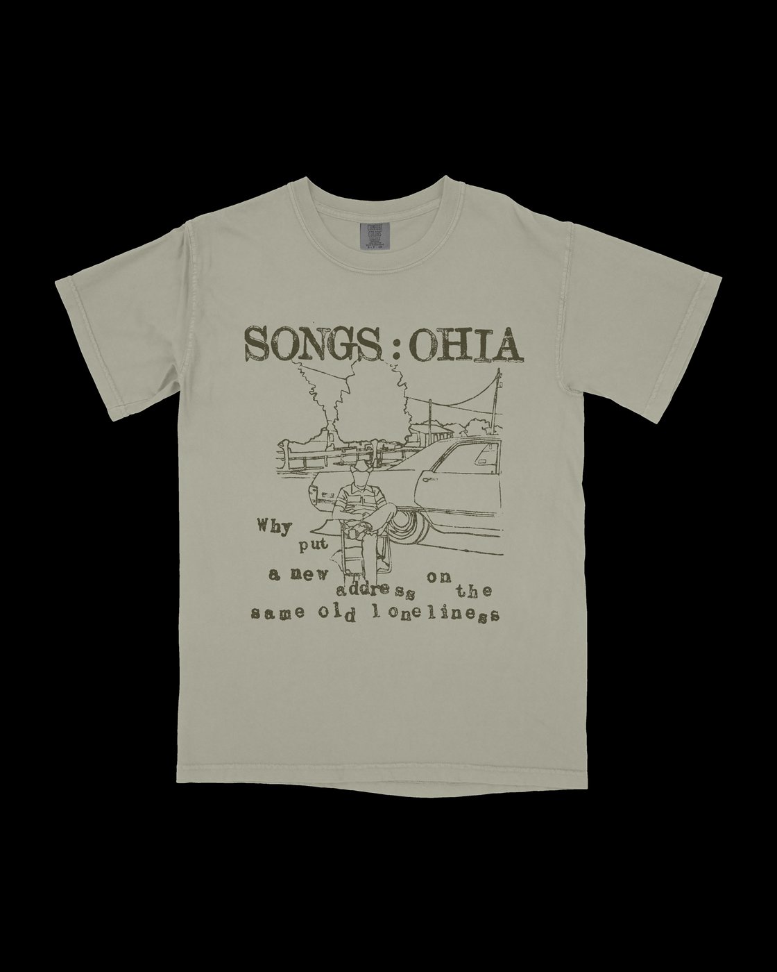 Image of Songs: Ohia "Just Be Simple" Screen printed 100% cotton T-Shirt Magnolia Electric