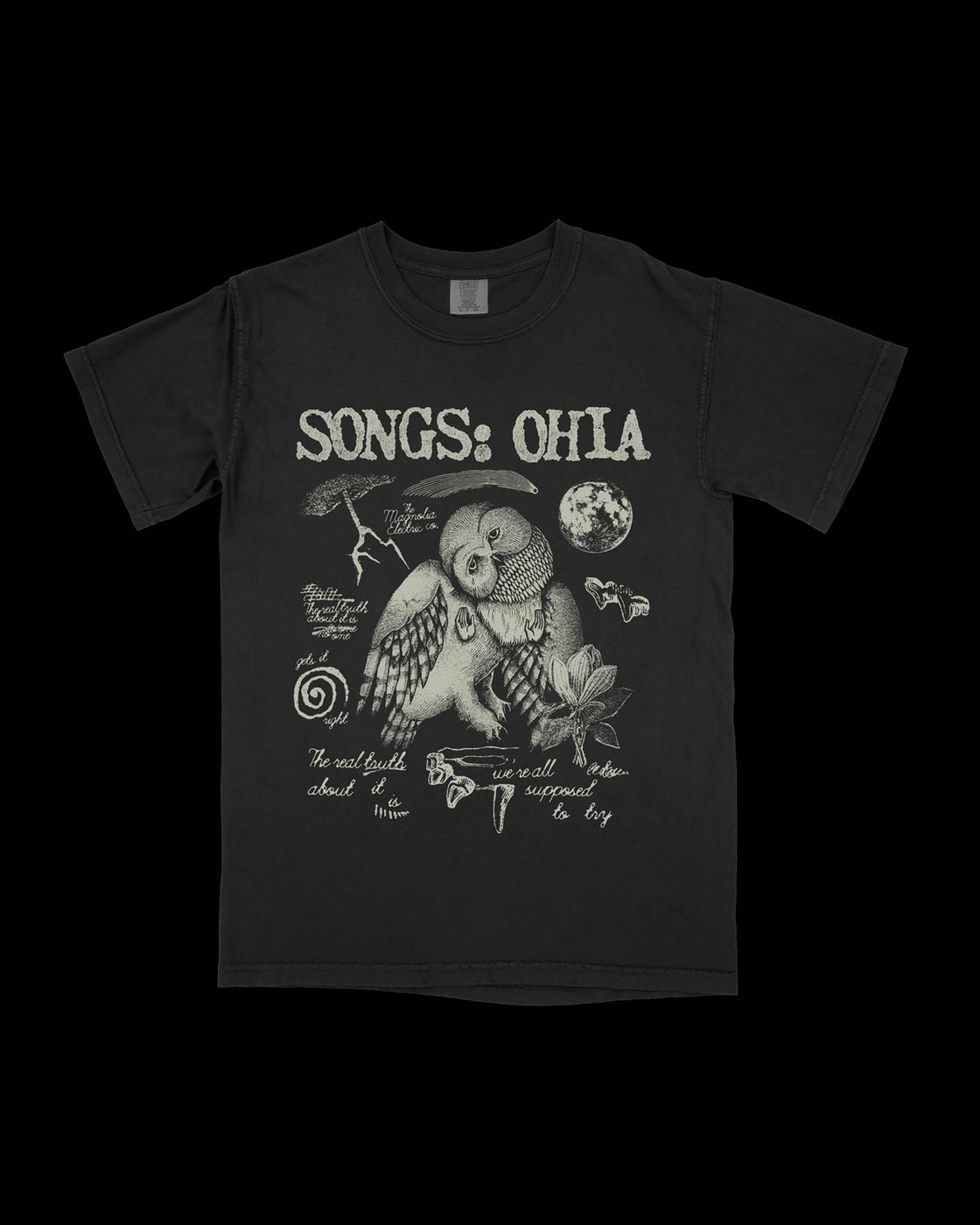 Image of Songs: Ohia "Farewell Transmission Screen printed 100% cotton T-Shirt/Long Sleeve Magnolia Electric
