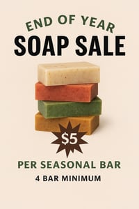Image 1 of Seasonal Soap Sale - 4 Bars, 1 each. 