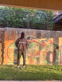 Image 1 of Oversized “Blackout” Quarter-zip