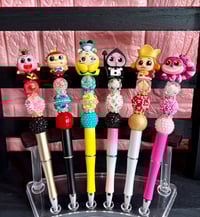 Image 1 of Alice in Wonderland–themed beaded pen collection ✨🐇