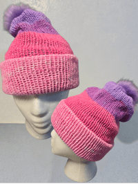 Knitted Beanie - Pink