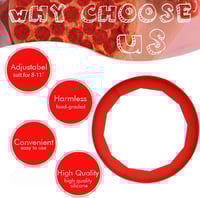 Image 4 of Adjustable Silicone Pie Crust Shields - Baking Protectors Cover Ring Fits 8-11.4 Inch Pies