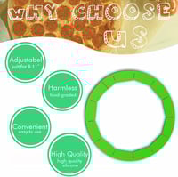 Image 4 of Adjustable Silicone Pie Crust Shields - Baking Protectors Cover Pie Edge, Fit 8-11.4 Inch Pies