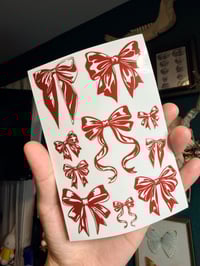 Image 4 of CLEAR BOW STICKERS 