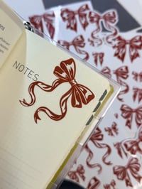 Image 3 of CLEAR BOW STICKERS 