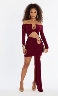 Image 1 of Sophia Draped Midi dress