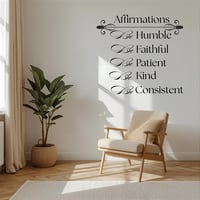 Image 1 of Affirmations - Inspired Spaces Wall Decal 
