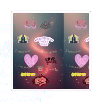 Image 1 of Self Love Positive Affirmations Kiss-Cut Stickers | Mental Health Sticker Sheet