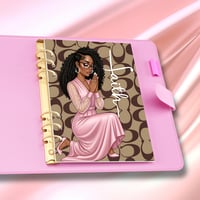 Image 1 of Planner Dashboard Cover - Coa*h Prayer Faith Brown
