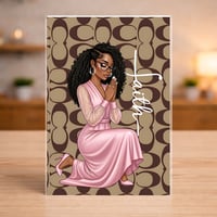 Image 2 of Planner Dashboard Cover - Coa*h Prayer Faith Brown