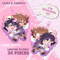 Image 3 of Saiki K Acrylic Charms
