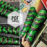 Image 1 of Robin shin guard PDF template for cosplay