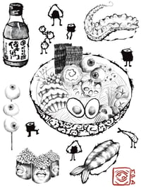 Image 2 of Planche Japon food A4