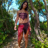 Image 1 of Deep Plum & Wine Red Pixie Set - M